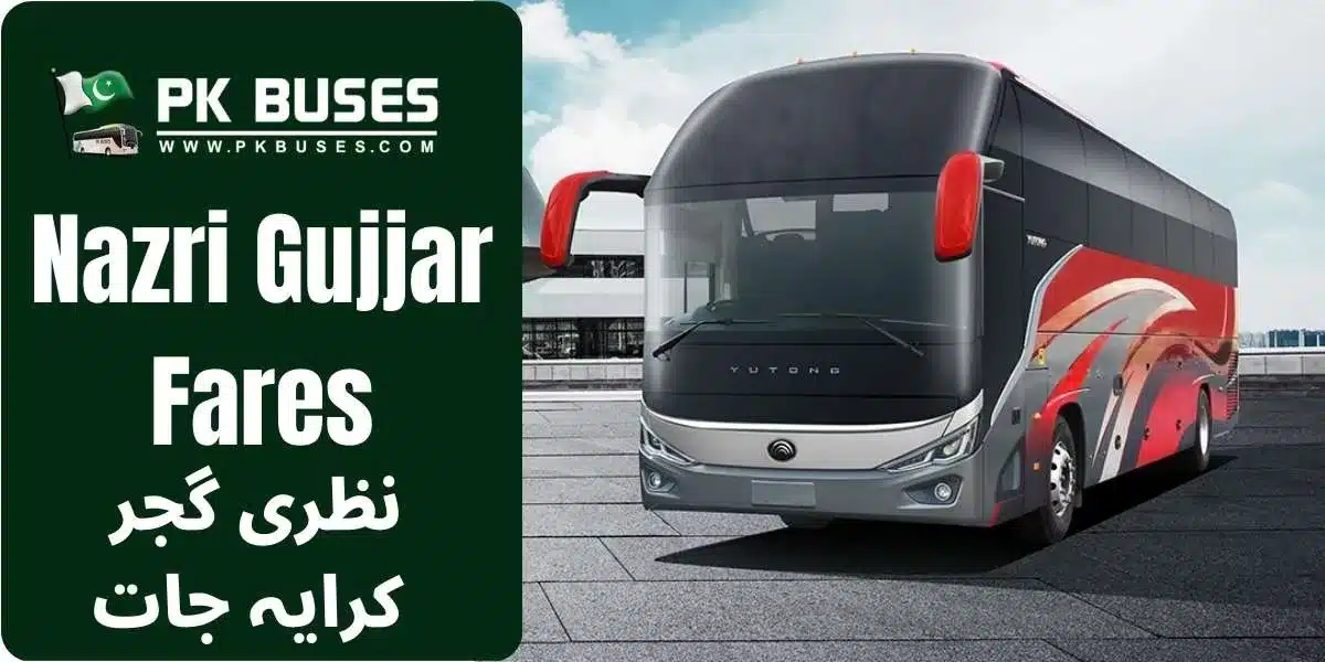 Nazri Gujjar Bus Ticket Price List 2026