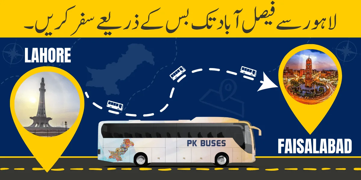 Travel from Lahore to Faisalabad by Bus, Train, Car or Air