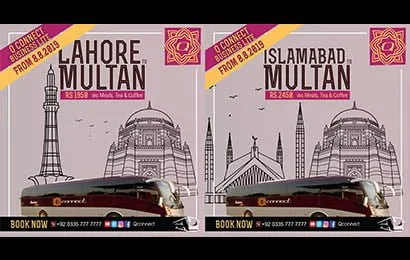Q Connect Lahore to Multan Bus Service
