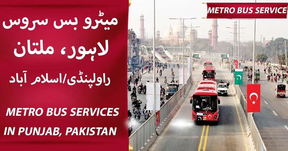 Metro Bus Services in Punjab, Pakistan