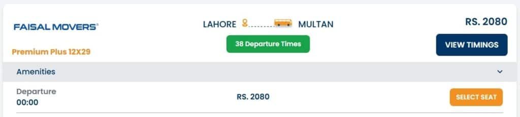 Faisal Movers Business Class