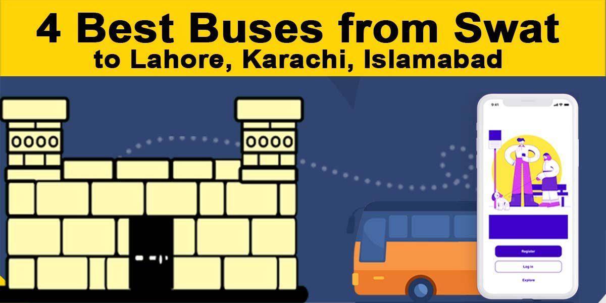 4 Best Bus Services from Swat, Top Buses from Swat are faisal movers, daewoo express, swat coach, shahid coach