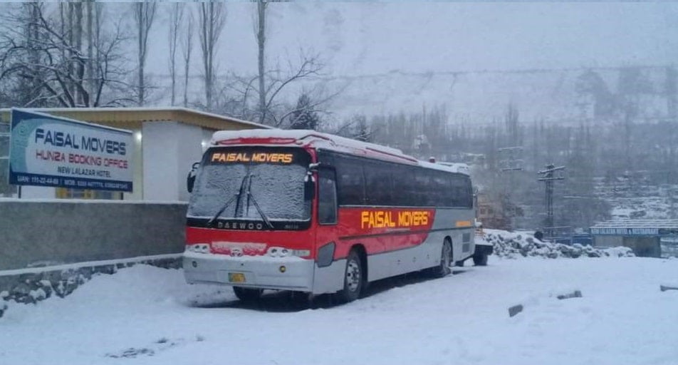 Faisal Movers Bus at Hunza