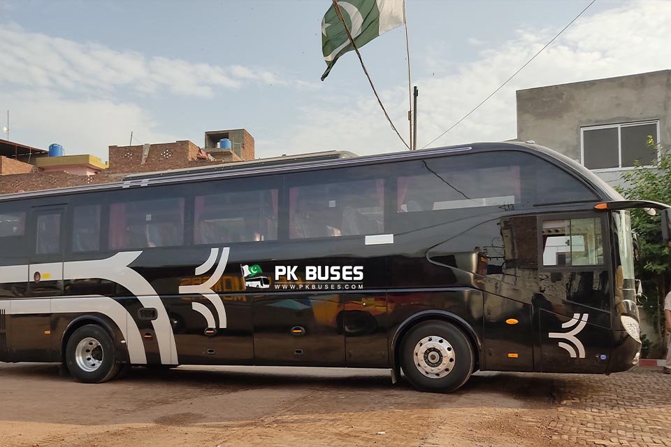 Faisal Movers new Yutong Black Color Bus