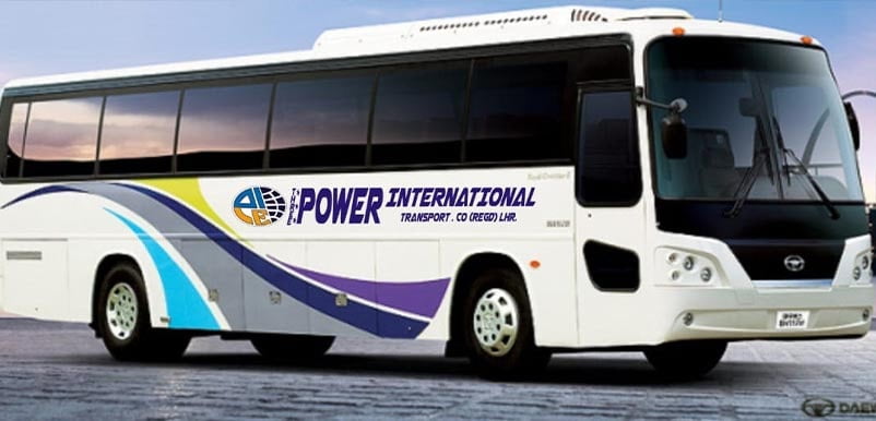 power international daewoo bus service