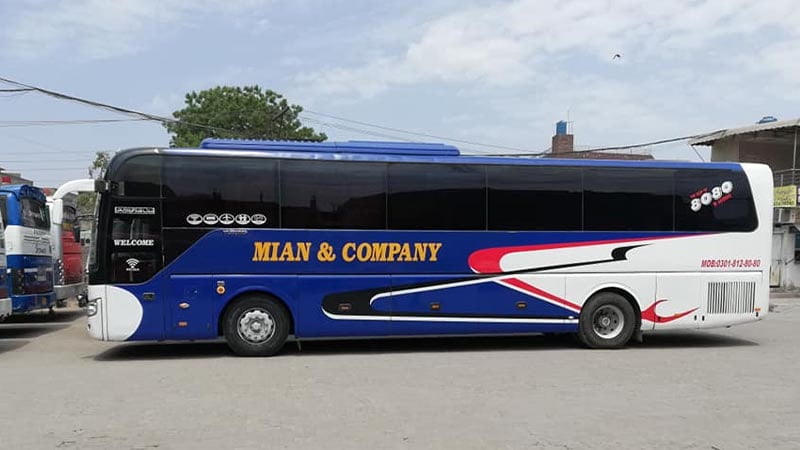 Mian and Company Luxury Bus Gujranwala to Multan and Bahawalpur
