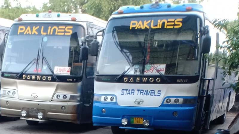 Paklines Daewoo Bus Service Gujranwala to Lahore & Faisalabad