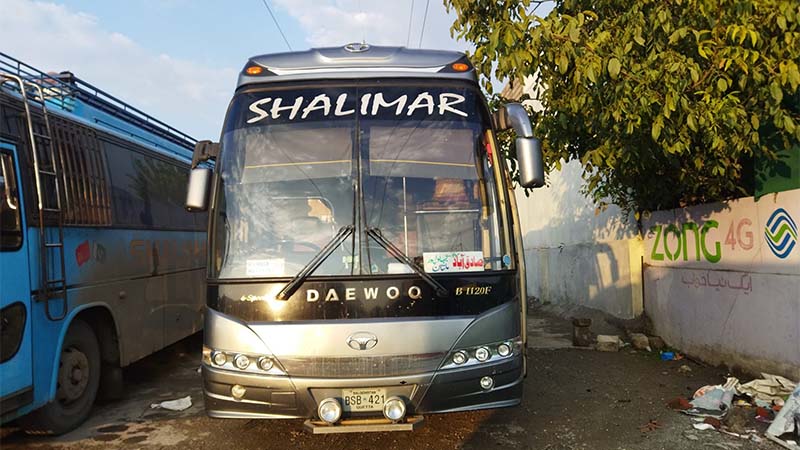 Shalimar Express Bus Service Sargodha to Multan & Hyderabad