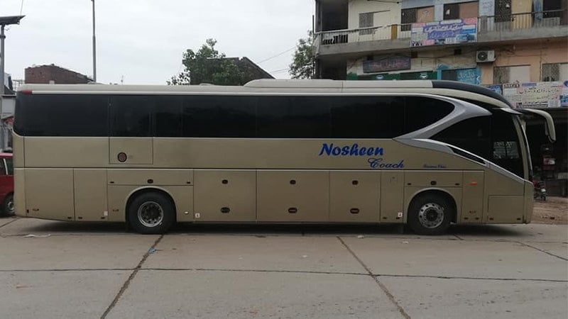 nosheen coach luxury golden dragon bus swabi mardan lahore kohat