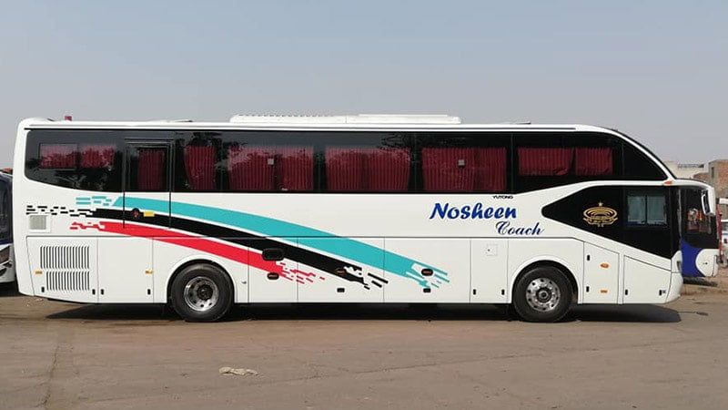 nosheen coach yutong bus lahore to swabi mardan