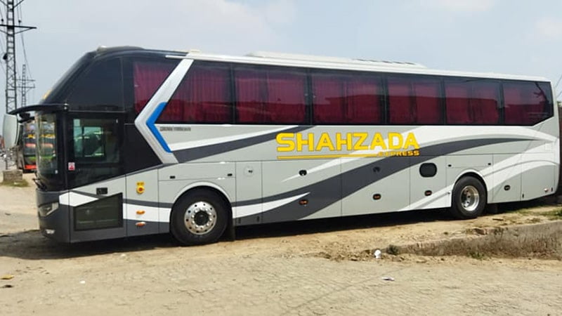 shehzada express bus service lahore, karachi, islamabad, sadiqabad