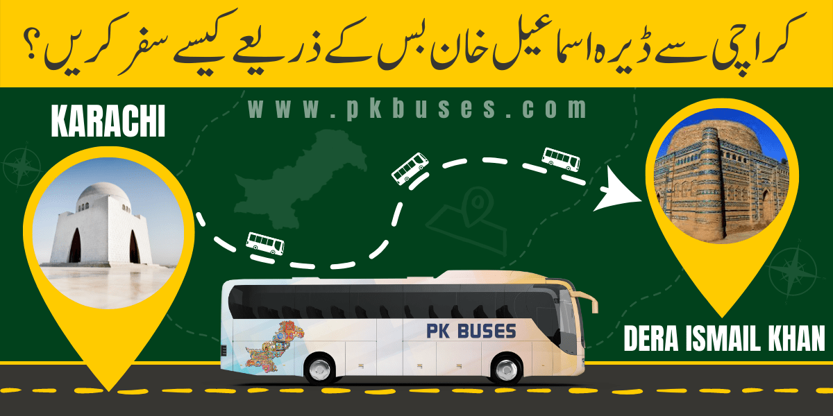 Travel from Karachi to Dera Ismail Khan by Bus, Train, Car or Air