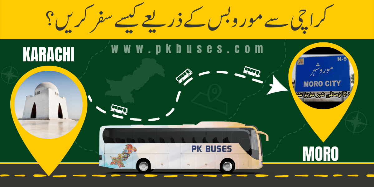 Travel from Karachi to Moro by Bus, Train, Car or Air