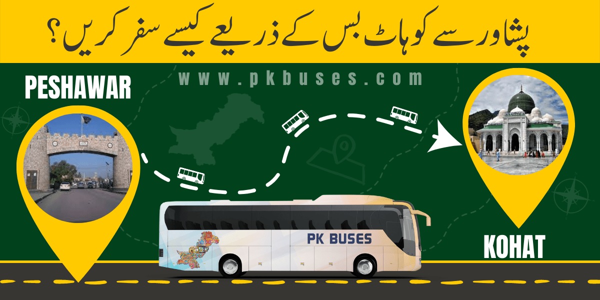 Travel from Peshawar to Kohat by Bus, Train, Car or Air