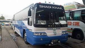 Shadi Khail daewoo yutong master bus lahore Faisalabad Quetta Multan