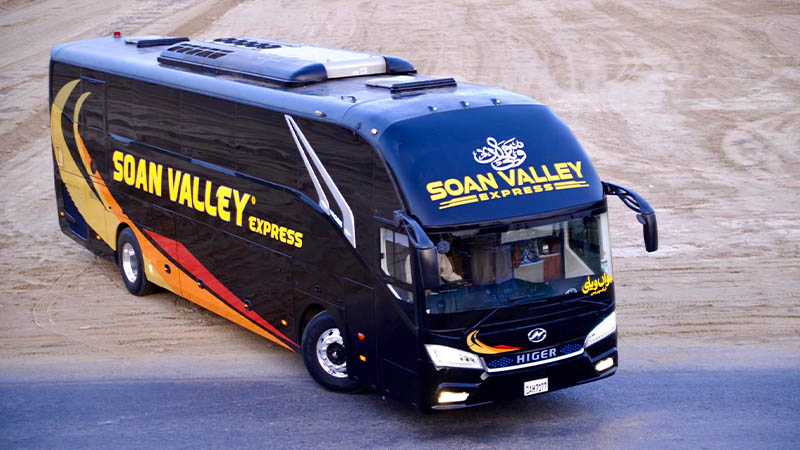 soan valley transport yutong master bus Kohat Faisalabad Talagang Multan