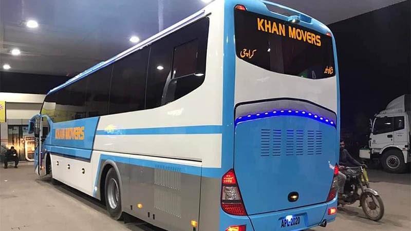 Khan Movers, Karachi to Shikarpur Luxury Yutong Business Class Bus Service