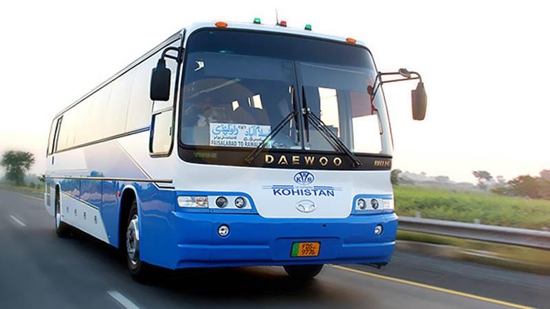 Kohistan Express Daewoo Bus, Faisalabad to Rawalpindi, Islamabad