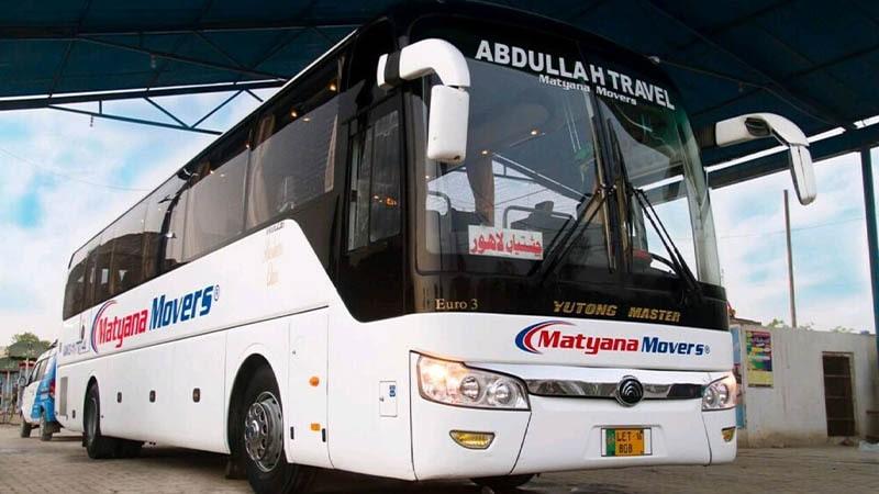 Matyana Movers Yutong Bus Lahore to Chishtian Haroonabad