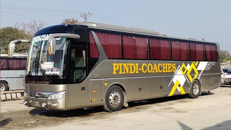 Pindi Coaches Rawalpindi to D.I Khan, Mansehra, Abbottabad Yutong Luxury Bus Service