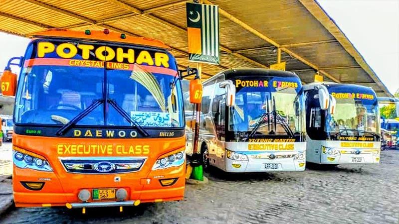 Potohar Express, Rawalpindi to Karor Lal esan, Layyah, Bhakkar, Mianwali yutong luxury bus service