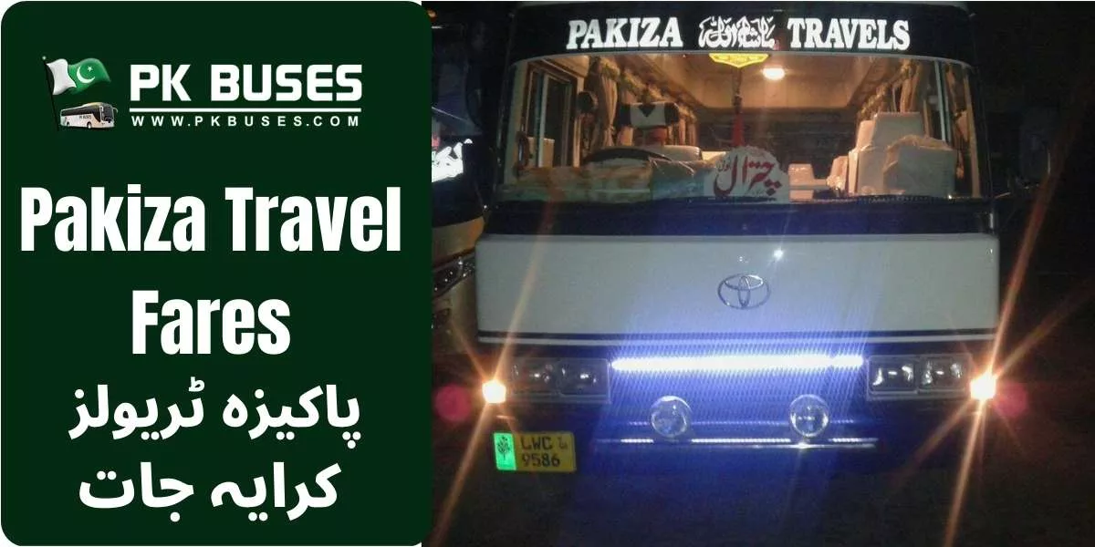 Pakiza Travel Ticket price List for Rawalpindi and Buni.
