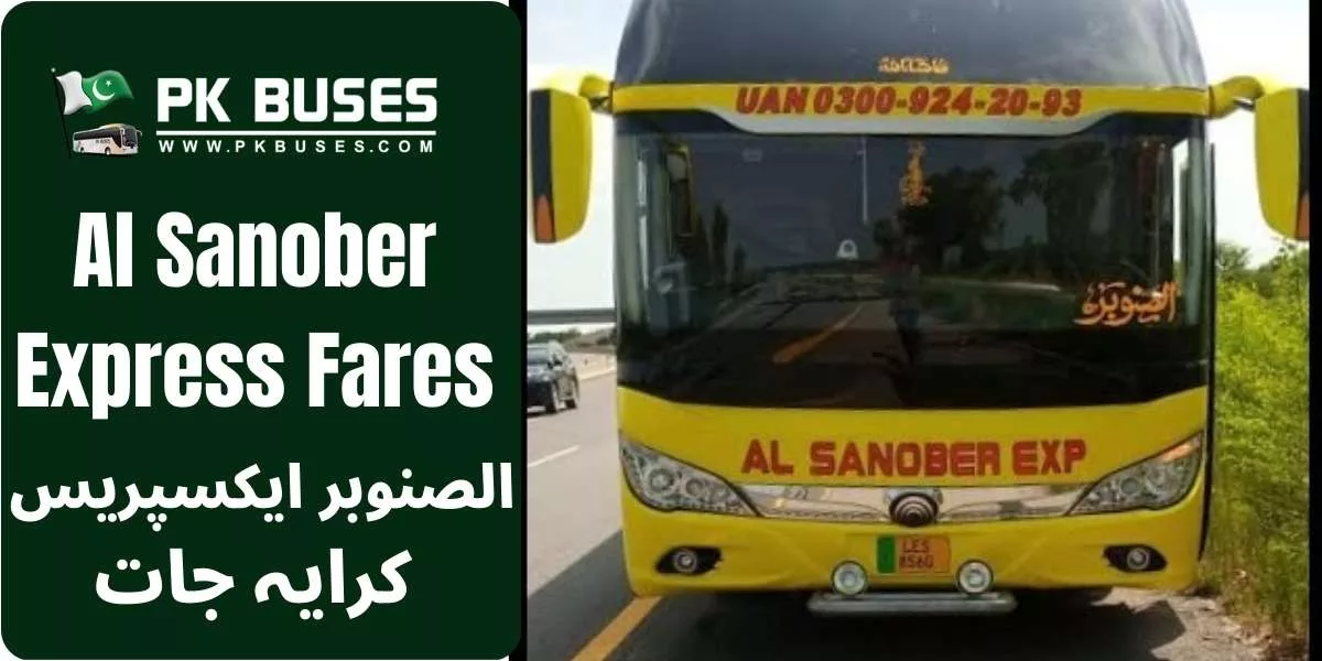 Al Sanober Express Ticket price List providing service from Karachi to Attock, Chach, Hazro & IslamabadRawalpindi.