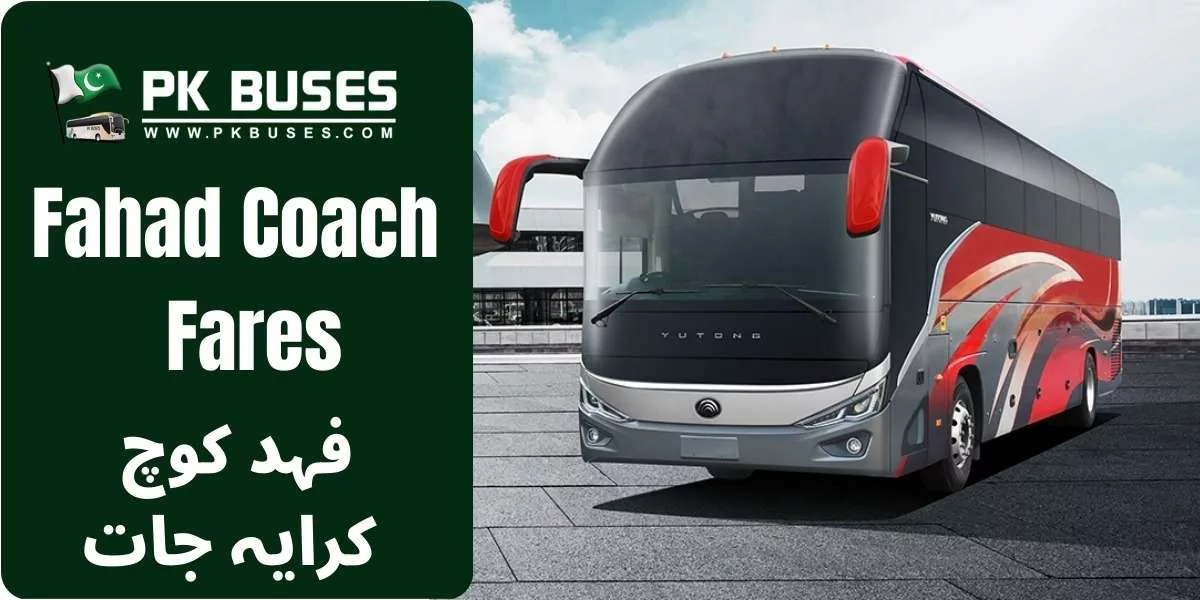 Fahad Coach Ticket price List providing service From Jacobabad to Sibi, Karachi, Shikarpur, and ManjhiPur.