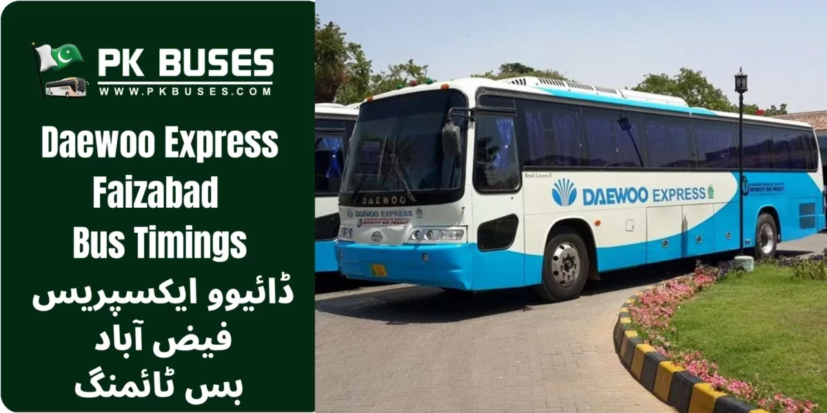 Daewoo Express Faizabad bus timings, contact number, terminal address & fares to other cities from like Toba Tek Singh etc.